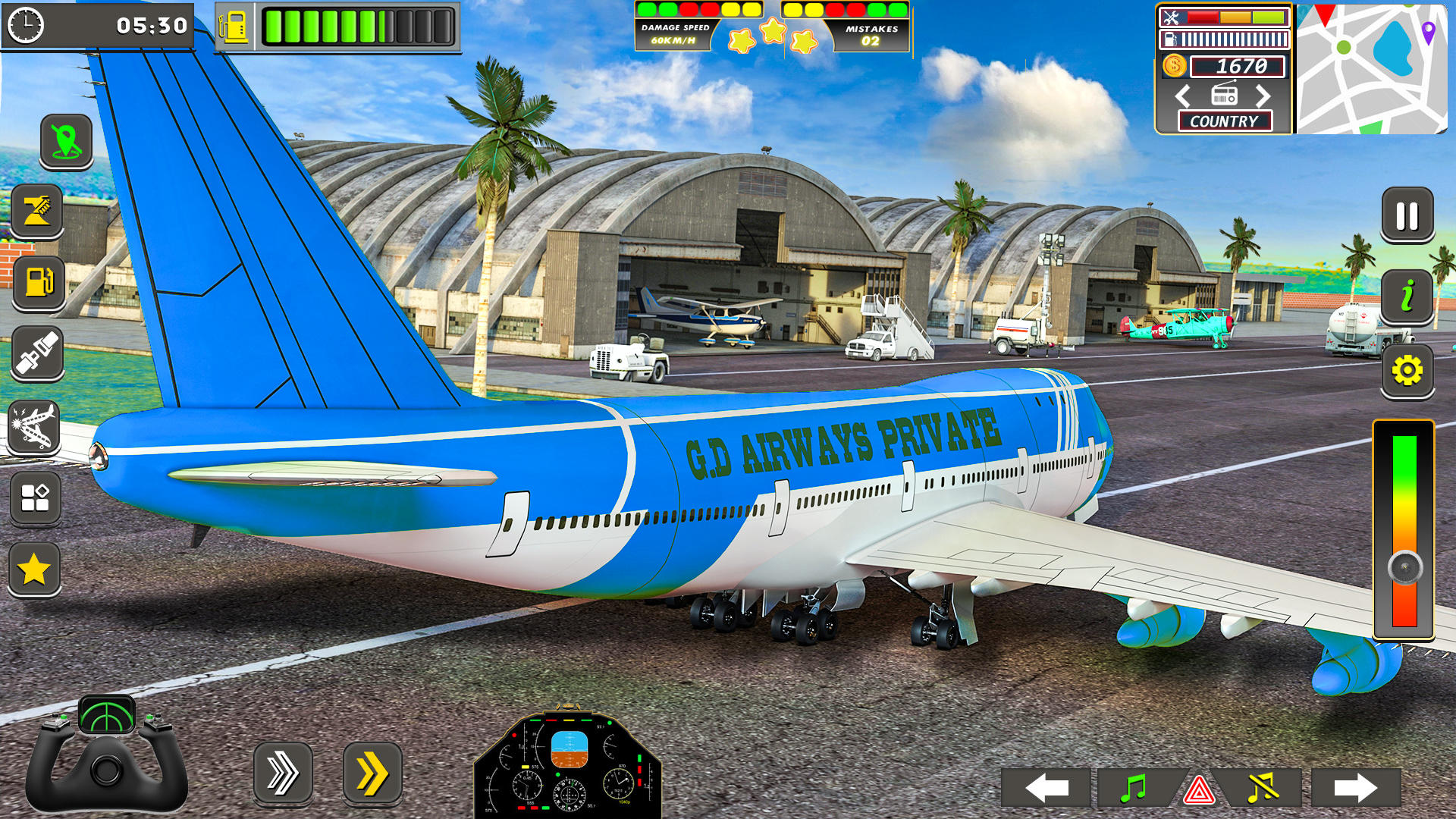Screenshot 1 of เกมจำลองการบินจริงบนเครื่องบิน 0.28