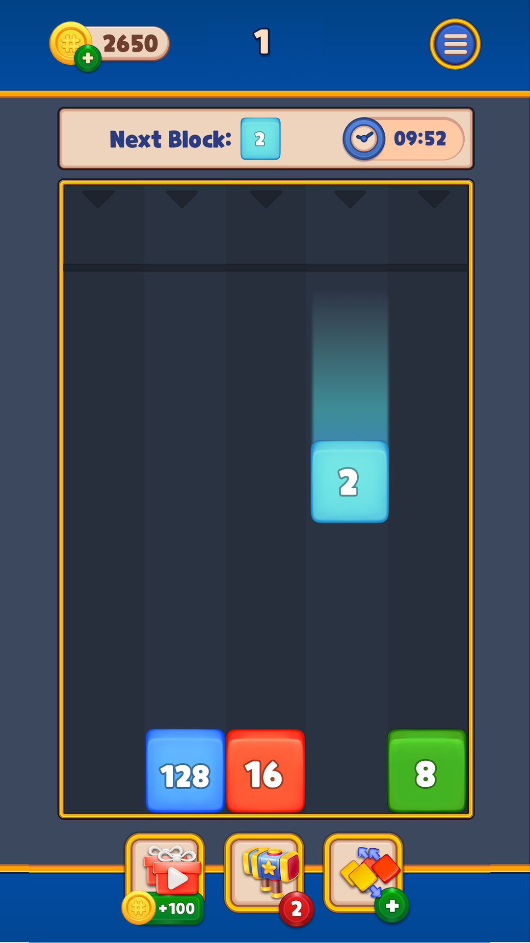 Number Drop: 2048 Merge Puzzle ゲームのスクリーンショット