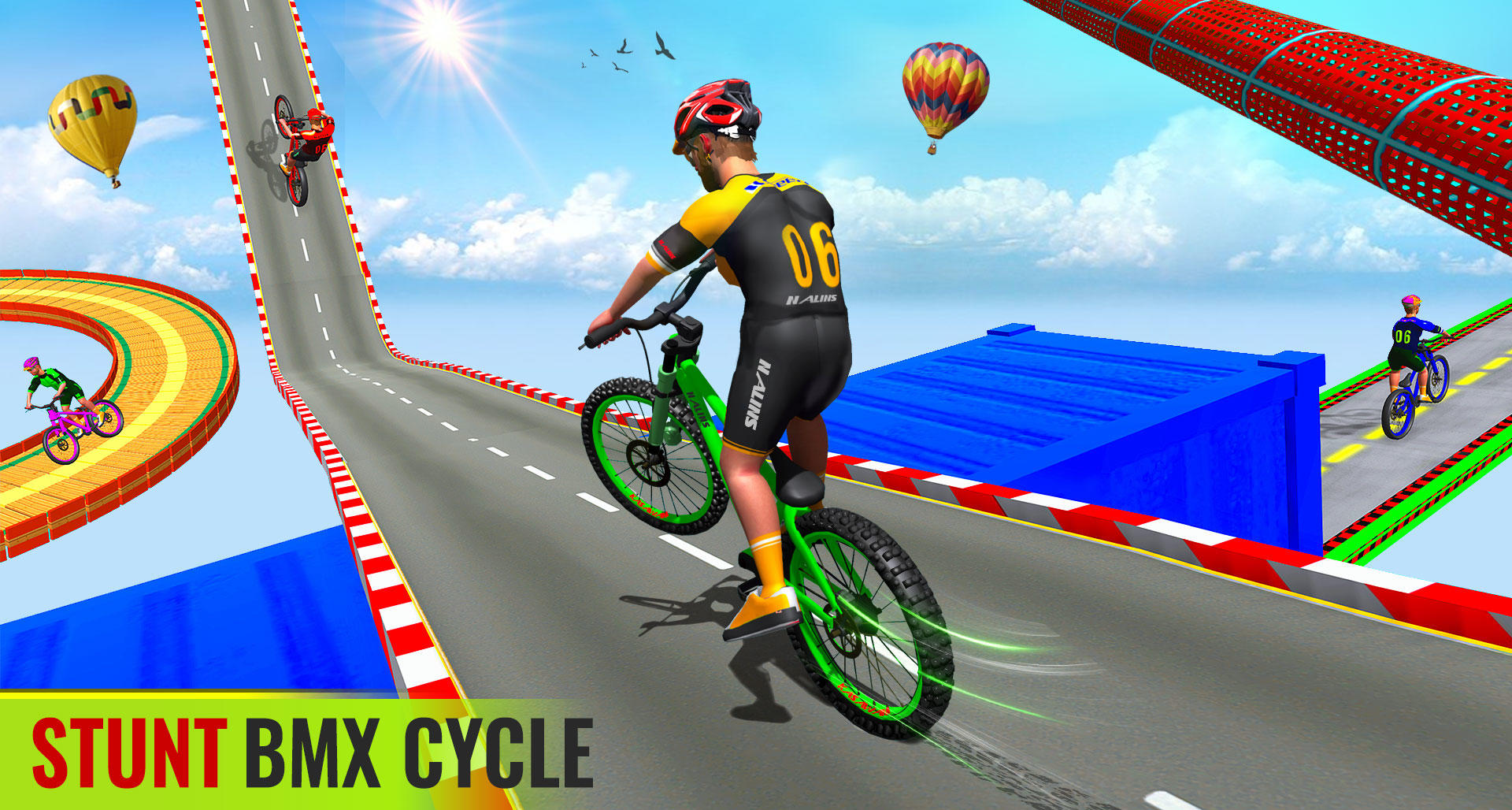 Screenshot 1 of बीएमएक्स फ्रीस्टाइल स्टंट साइकिल रेस 3.7