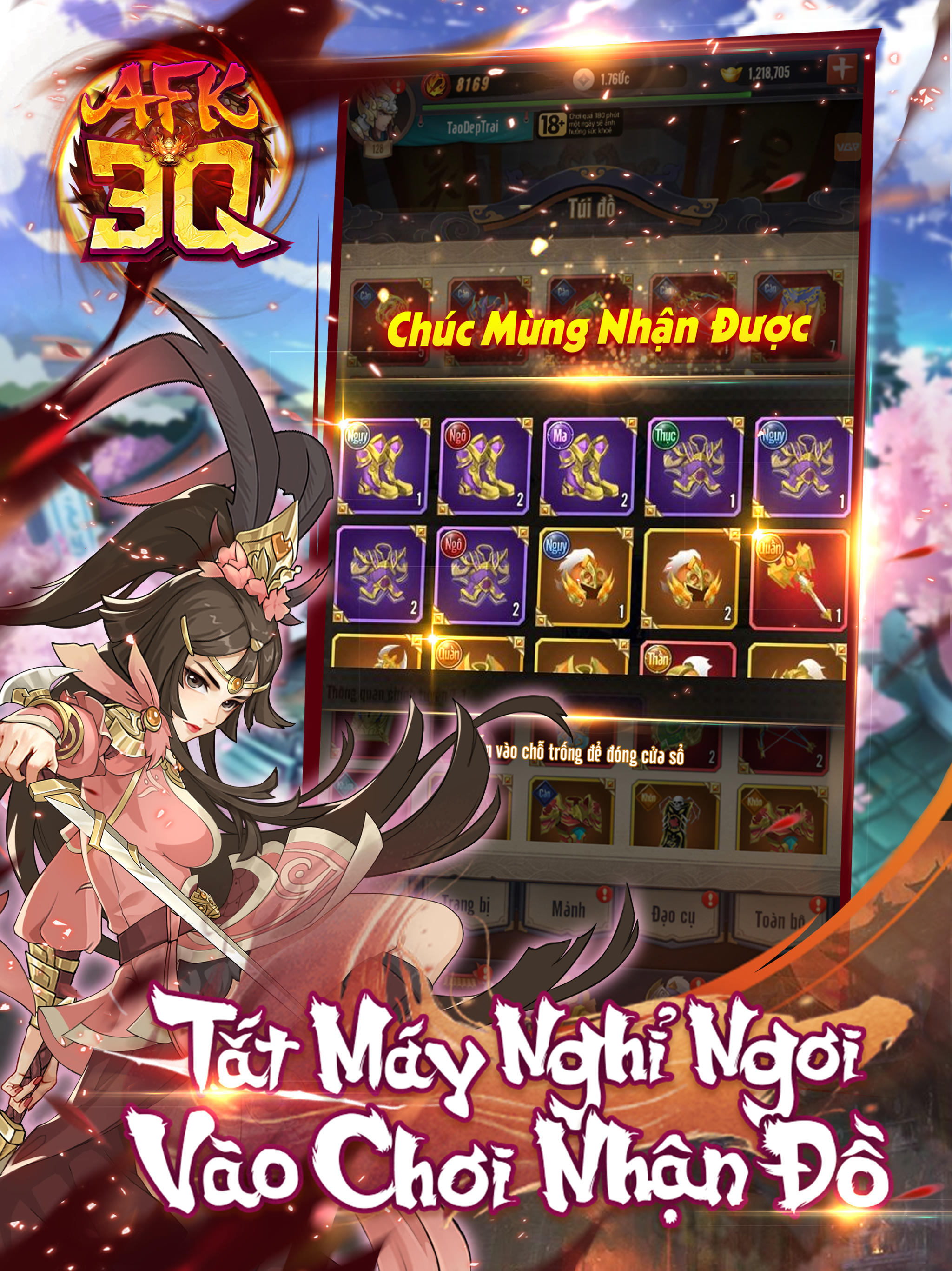 AFK 3Q - Đế Vương Thiên Hạ Game Screenshot