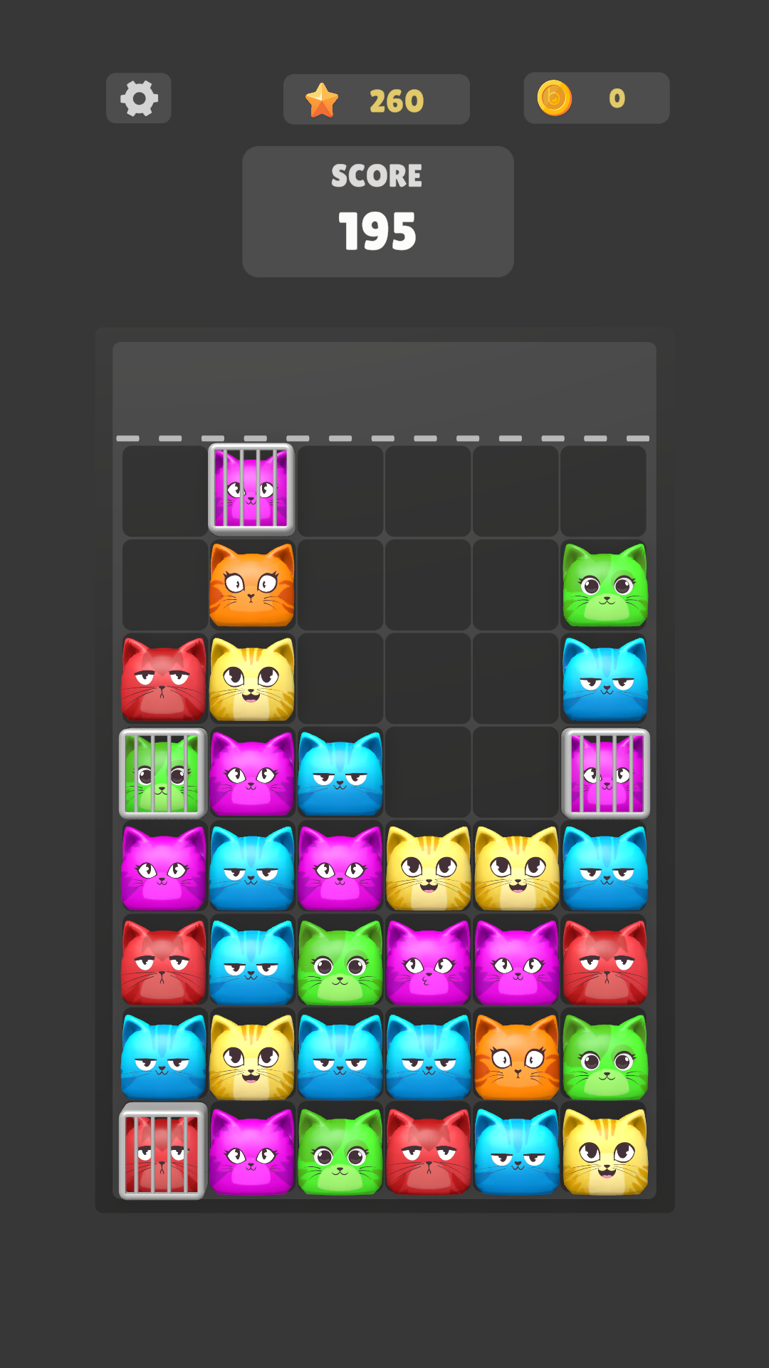 Cat Merge Mania Game Screenshot