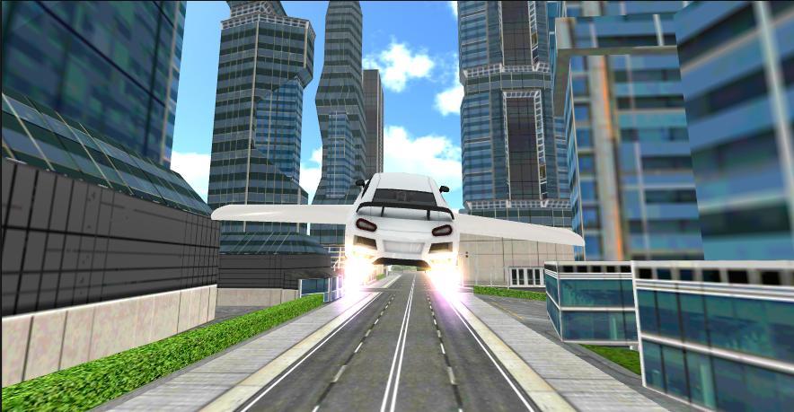 Flying Car Sim Game Screenshot