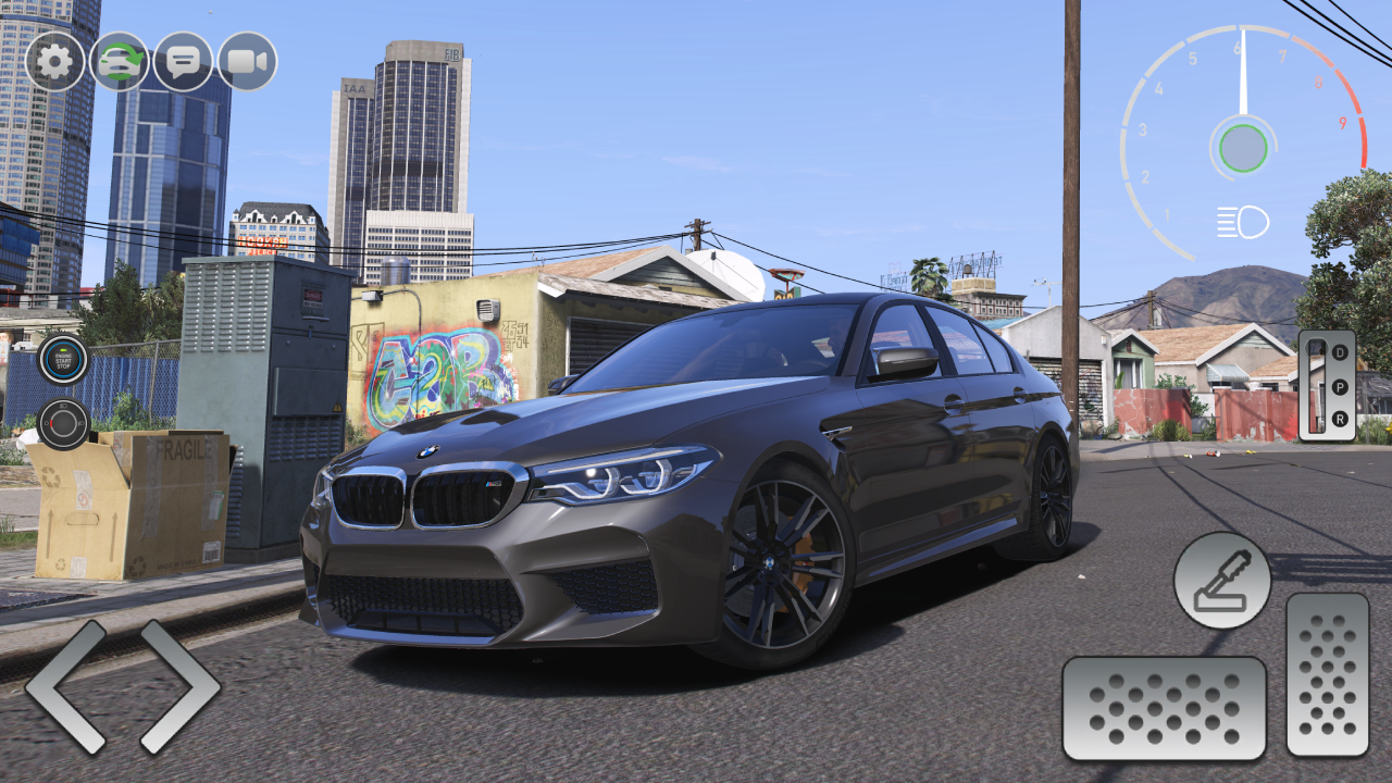 Realistic Simulator BMW M5 Car Game Screenshot