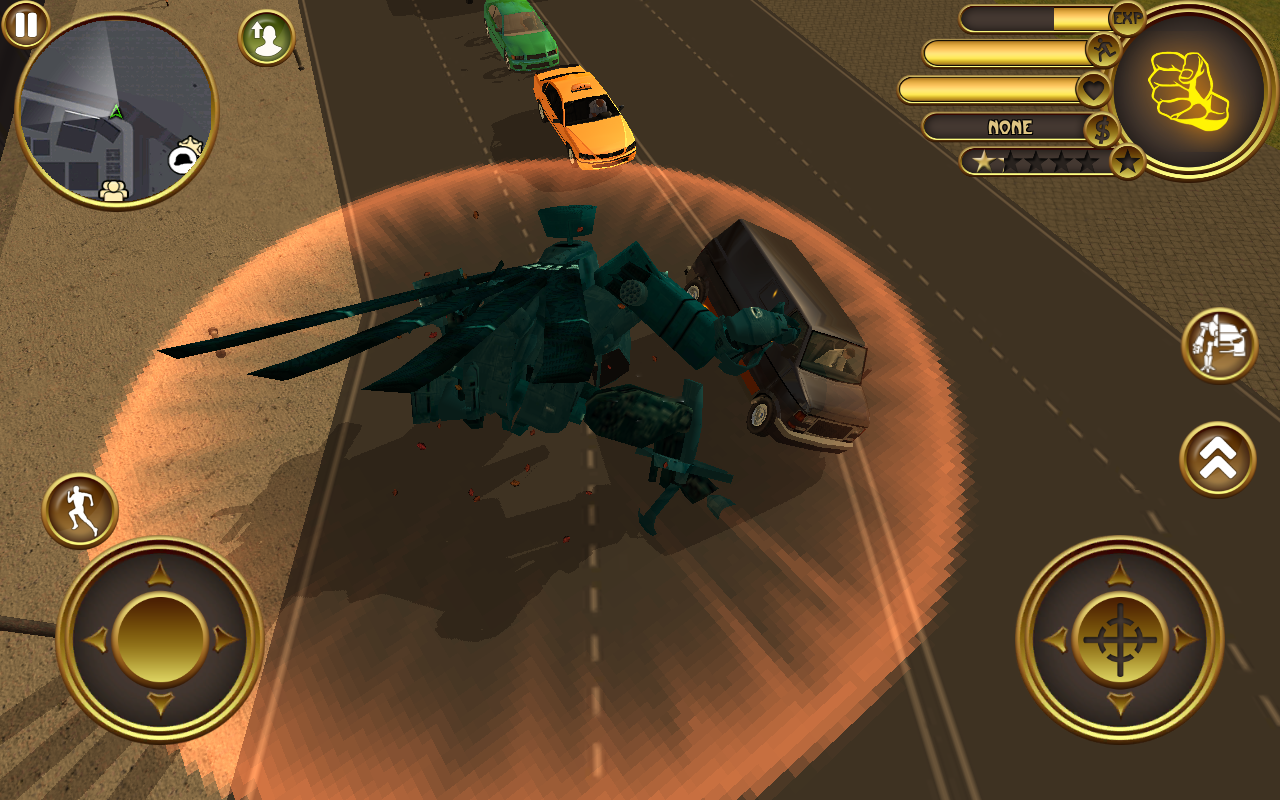 Robot Helicopter Game Screenshot