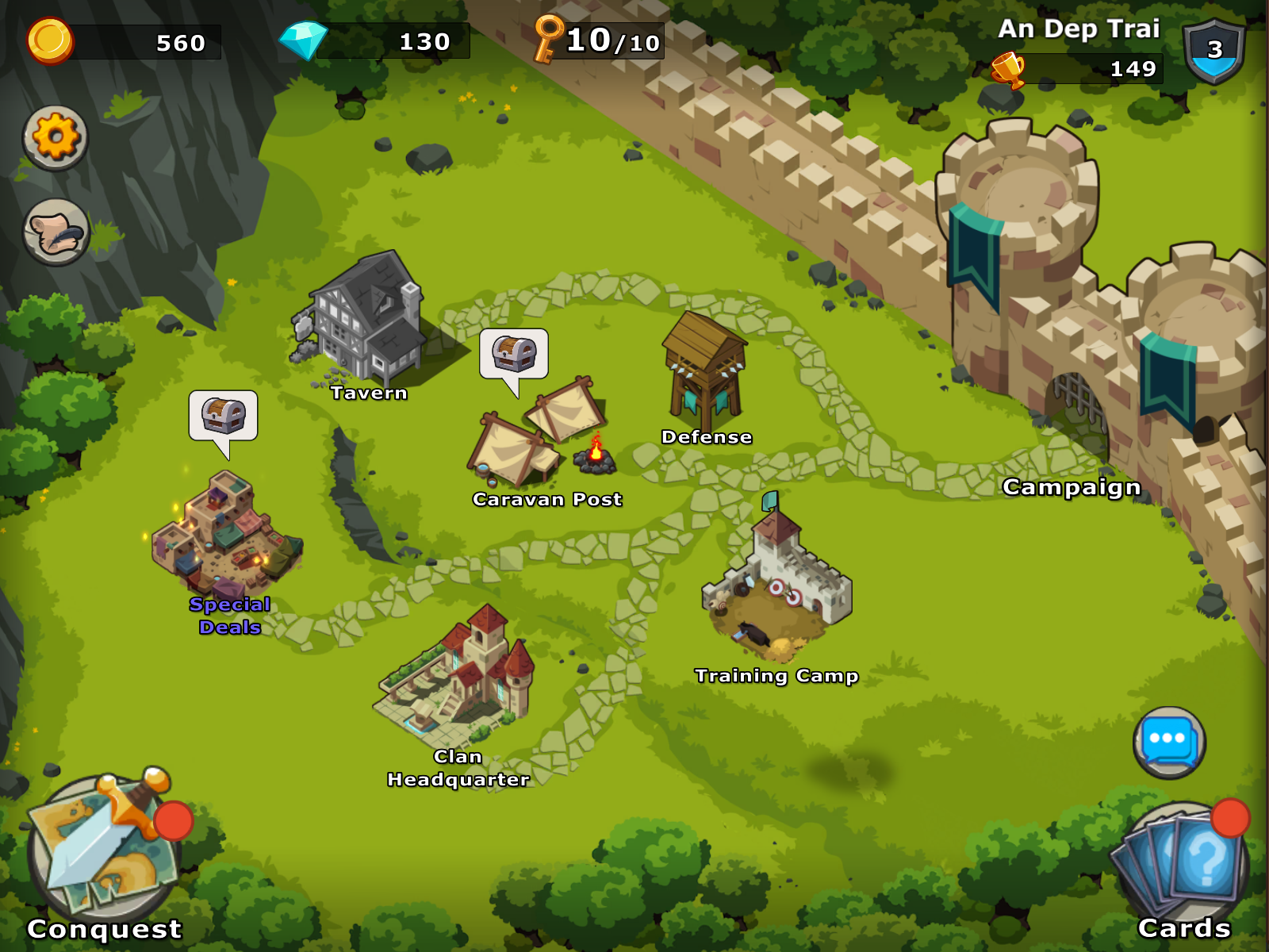 Knights and Glory - Battle Game Screenshot