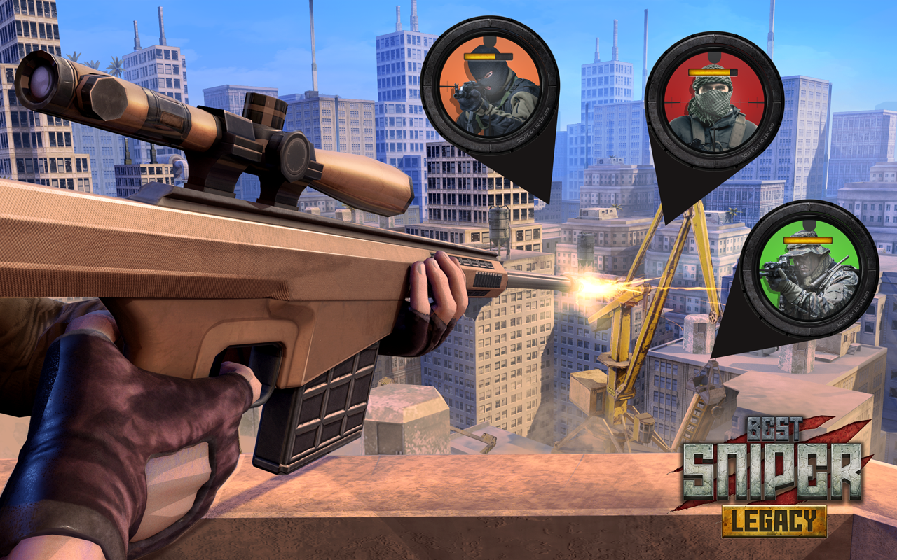 Screenshot 1 of စစ်မှန်သော Sniper အမွေအနှစ်- Shooter 3D 1.08