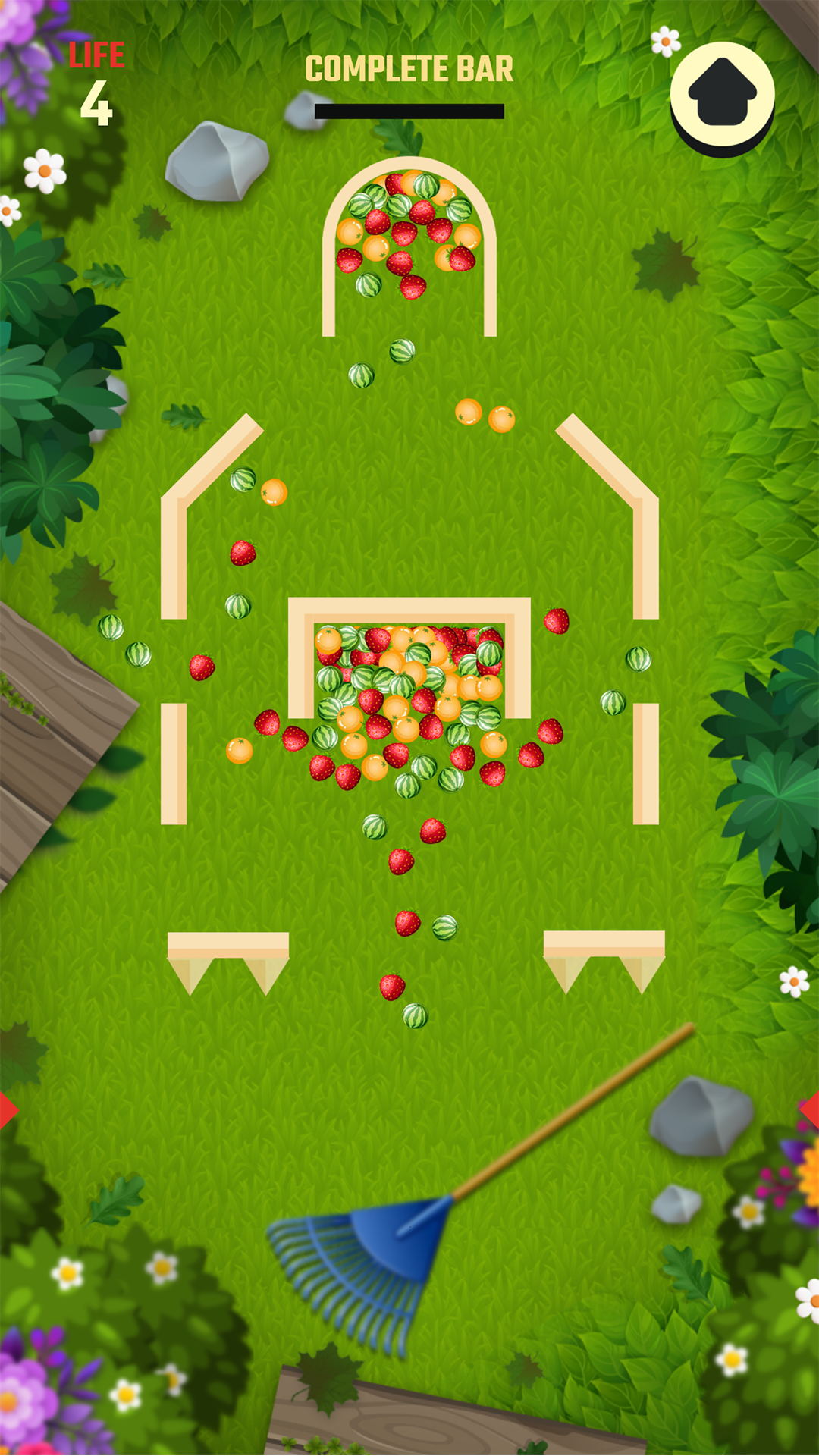 채우기 유리 과일 정렬 게임 스크린샷