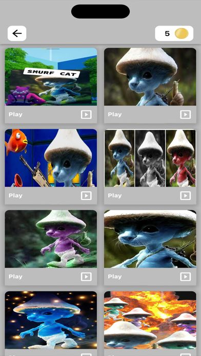 Gato Smurf quebra cabeça versão móvel andróide iOS apk baixar