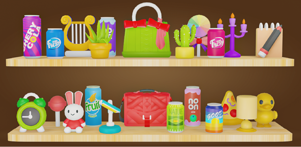Triple Goods Merge: Sorting 3D Game Screenshot