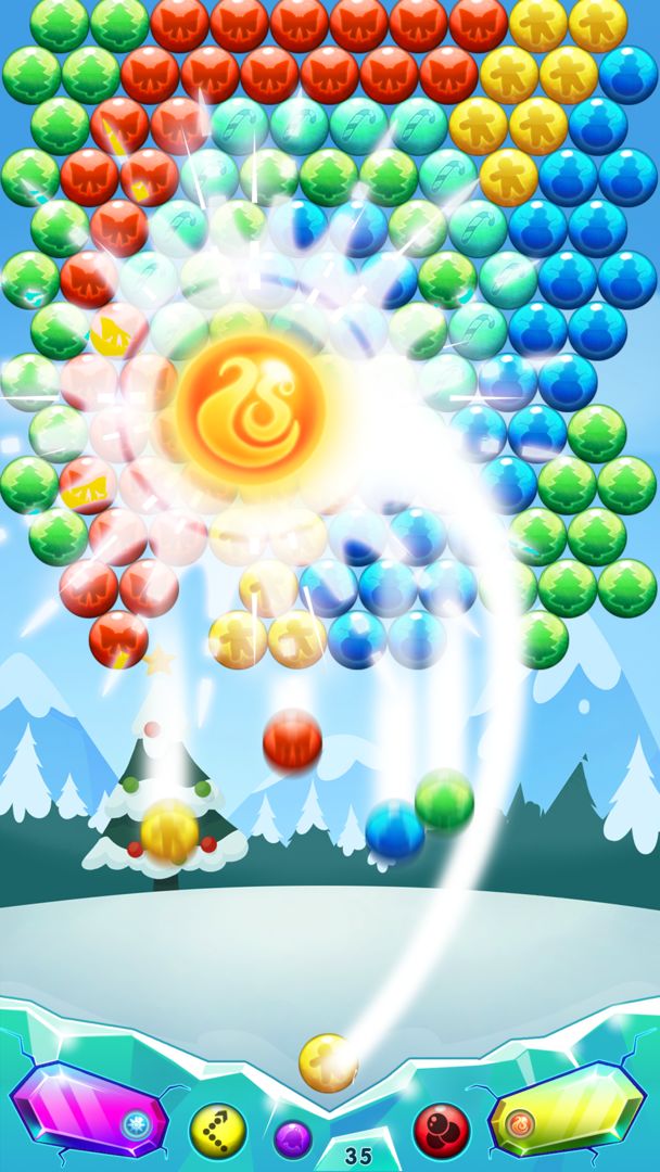 Screenshot of Bubble Pop Holidays