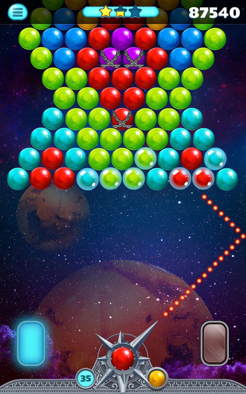 Bubble Mars ゲームのスクリーンショット