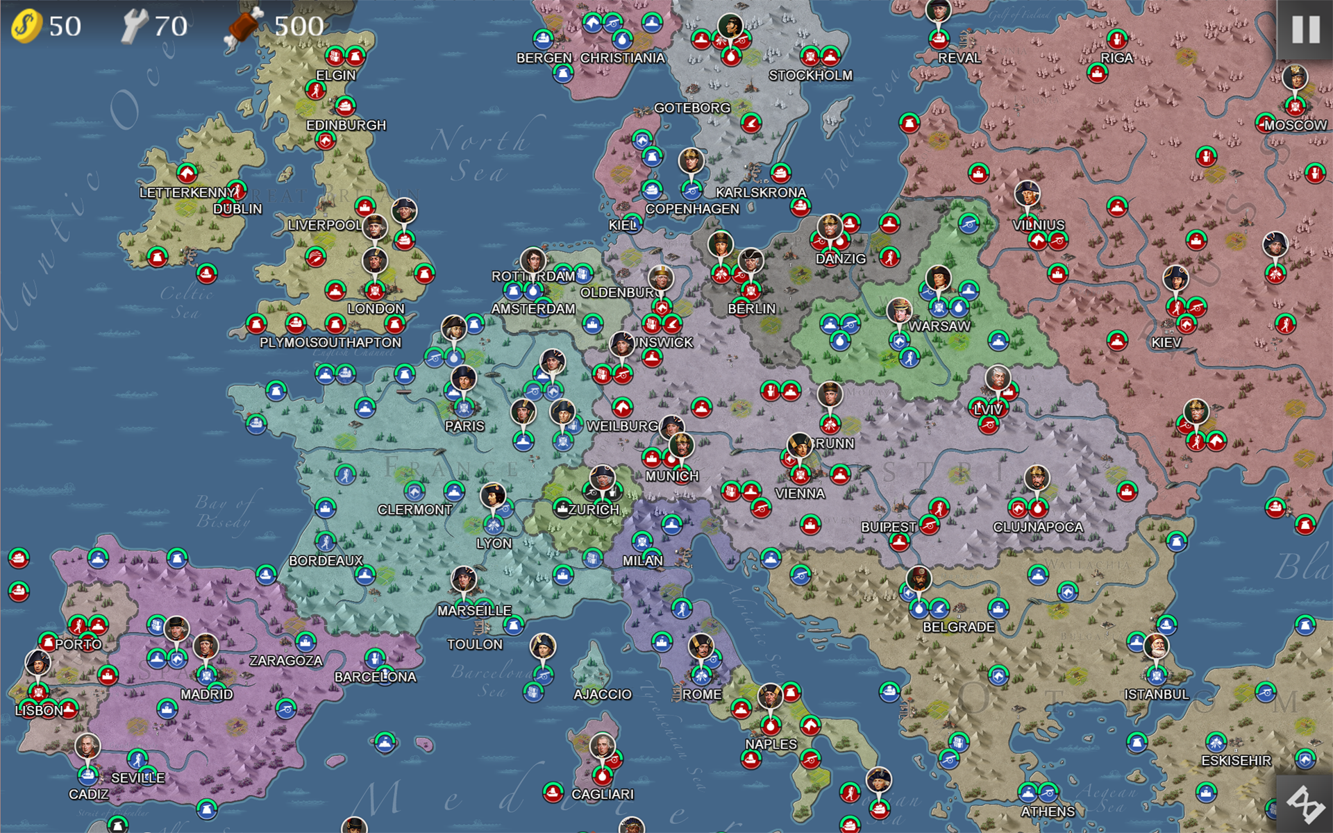 European War 4 : Napoleon Game Screenshot