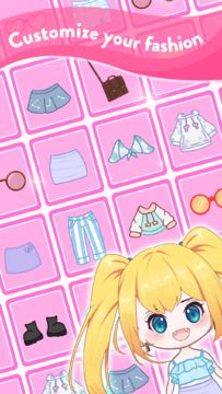 Chibi Doll: Dress Up & Make Up Game Screenshot