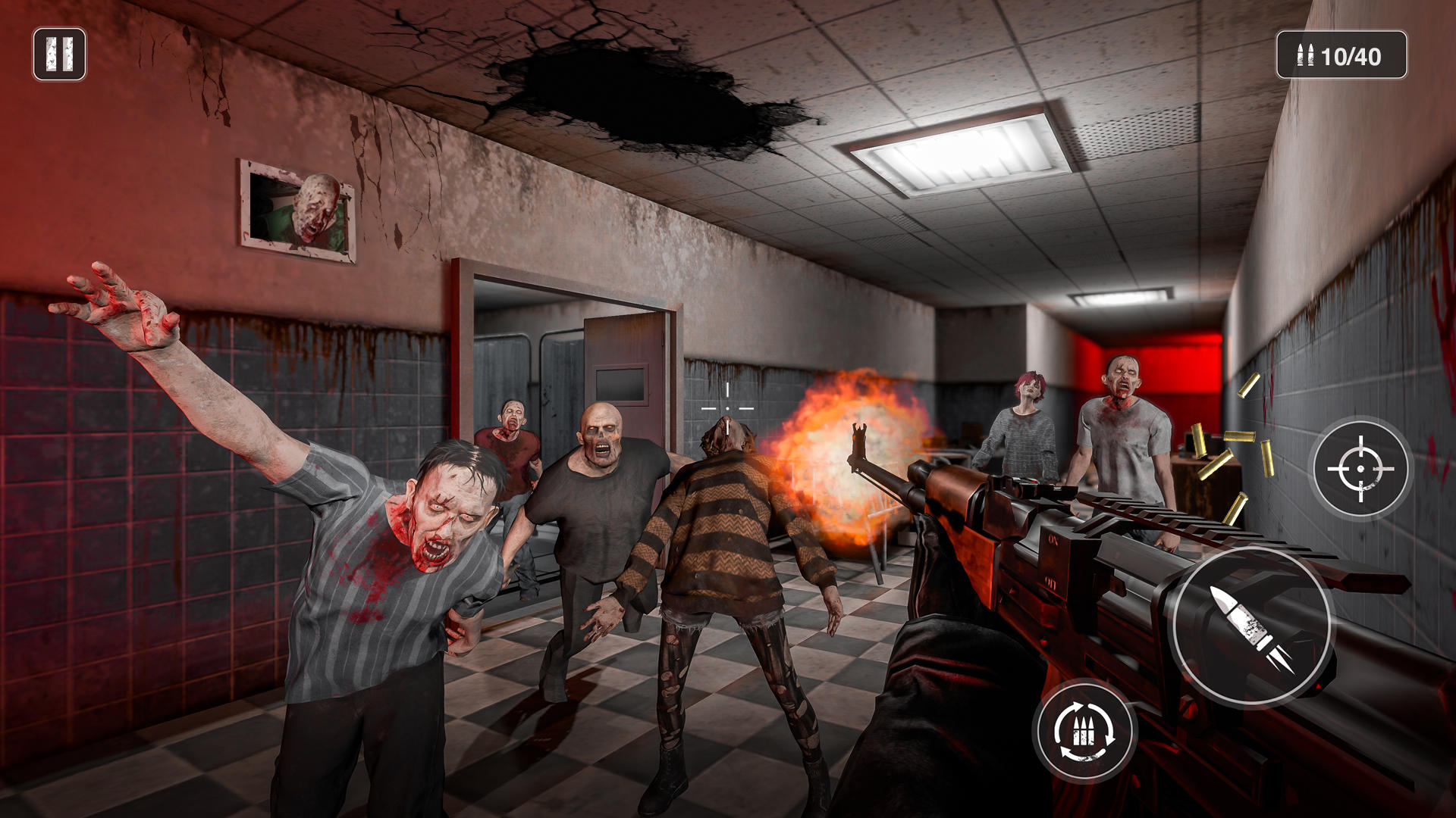 Zombie Lockdown FPS Shooter ゲームのスクリーンショット