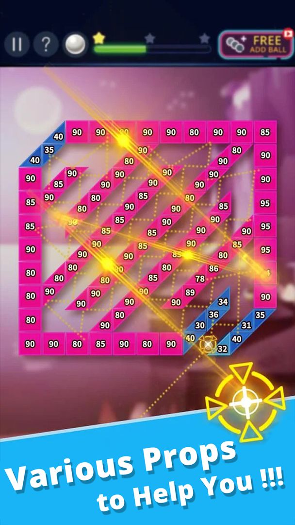 Screenshot of Bricks VS Balls - Brick Game