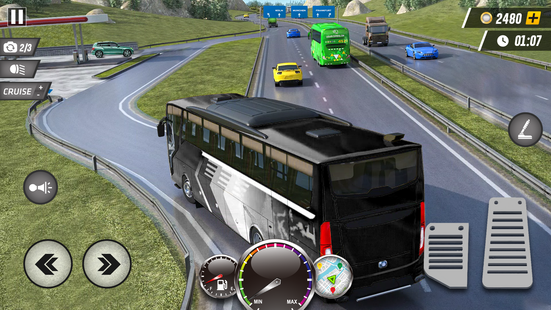 Captura de Tela do Jogo Bus Simulator - jogo de bus