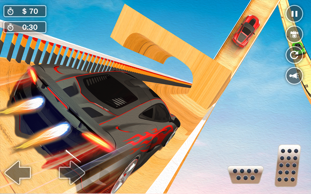 Cuplikan Layar Game Mega Ramp Simulator Mobil -3D yang mustahil Stunts