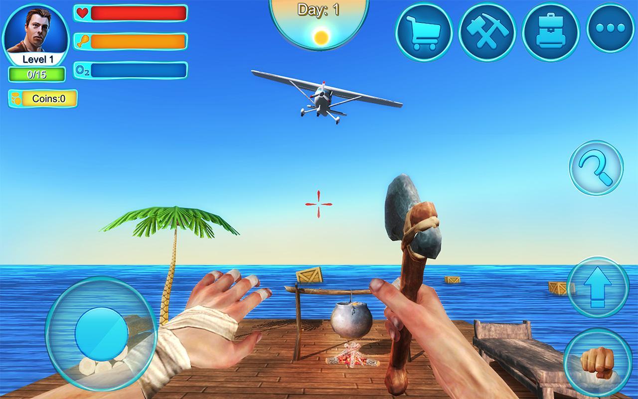 Cuplikan Layar Game Ocean Survival 3D - 2