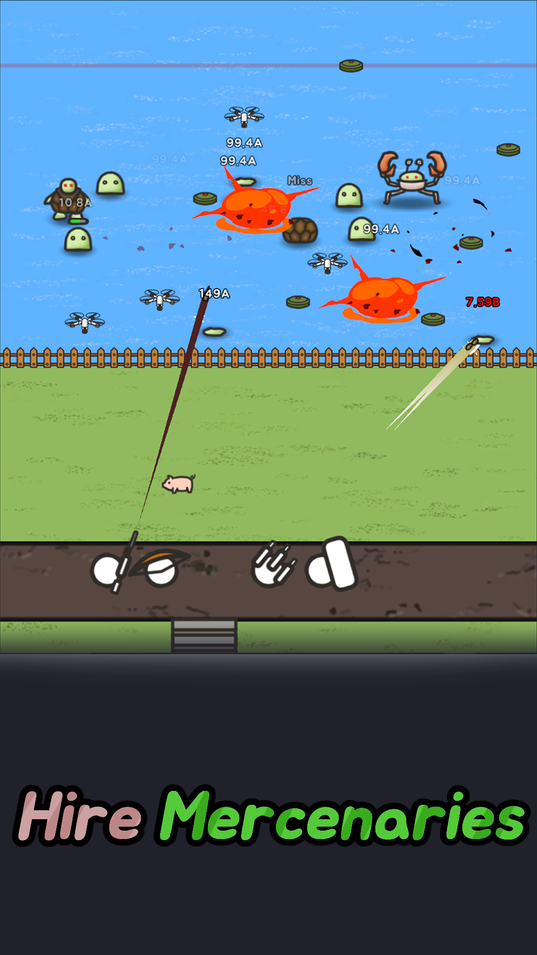 Idle Fortress Zombie Defense Game Screenshot