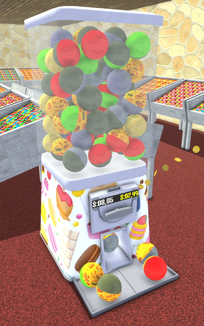 Gumball Machine Candy Shop Game Screenshot