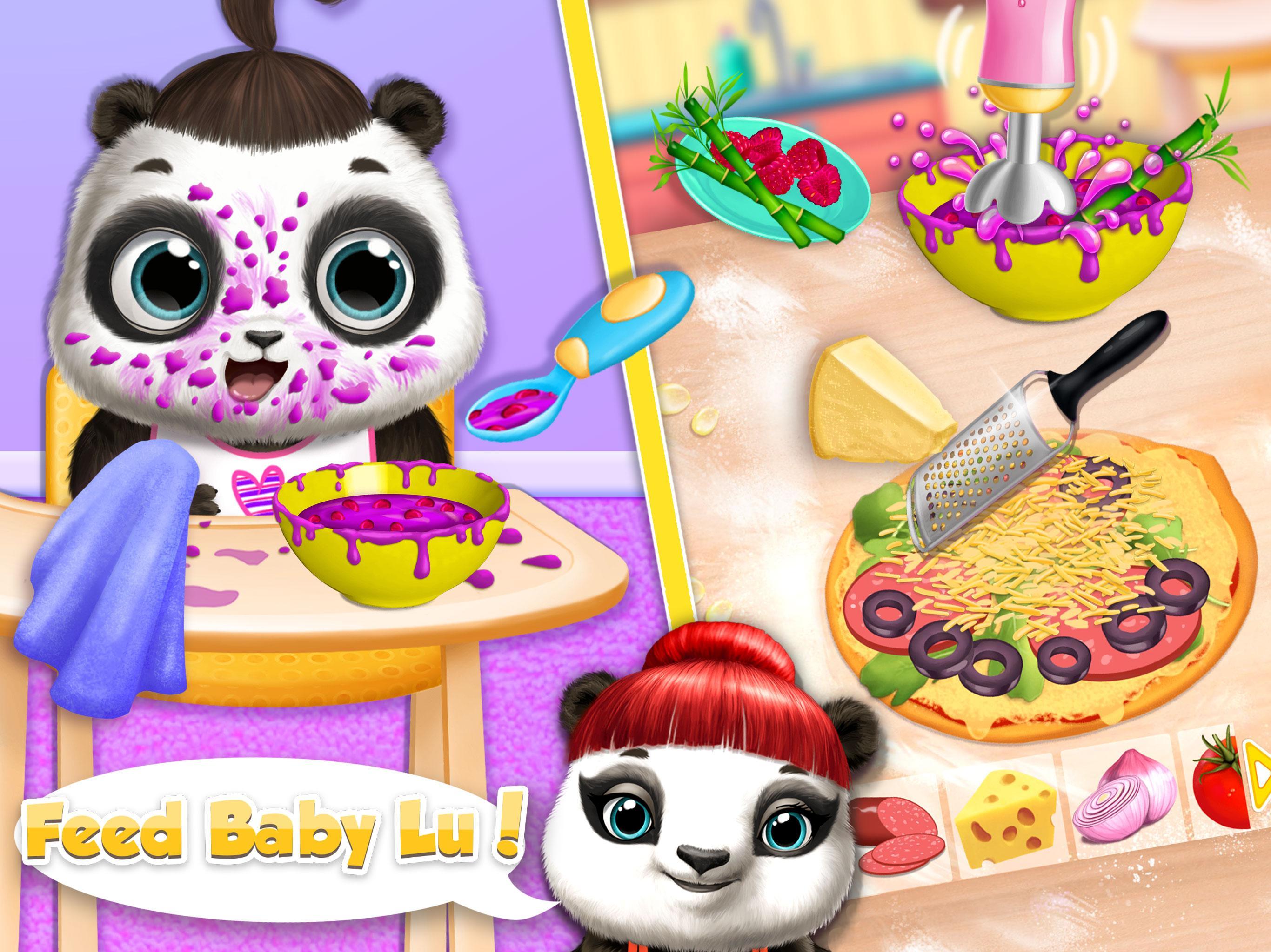 Cuplikan Layar Game Panda Lu Baby Bear Care 2
