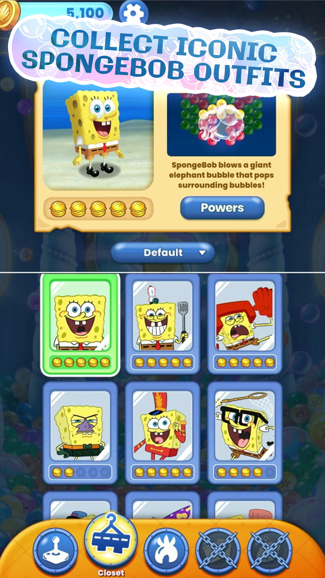 SpongeBob: Bubble Pop NETFLIX Game Screenshot
