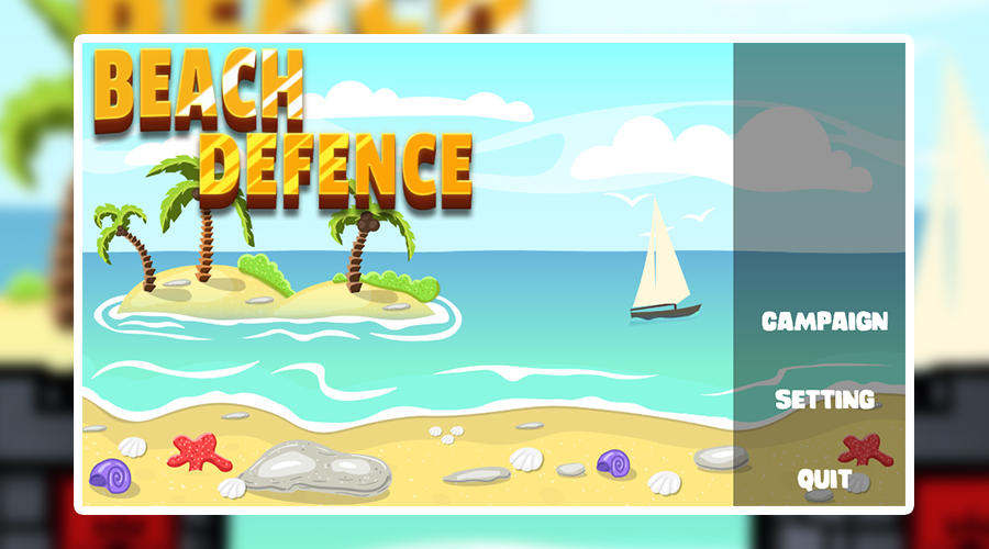 Beach Defence Game Screenshot