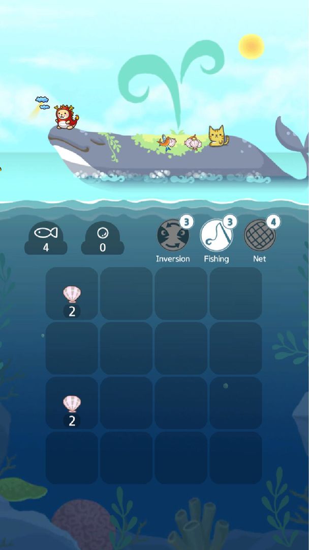 Screenshot of 2048 Kitty Cat Island