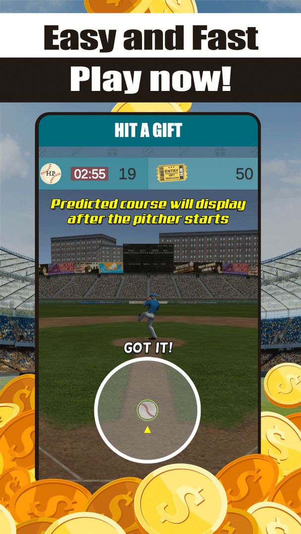 Hit A Gift - Play baseball for free gifts遊戲截圖