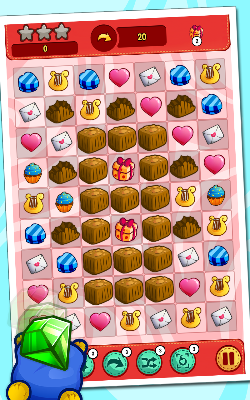 Valentine Connect ภาพหน้าจอเกม