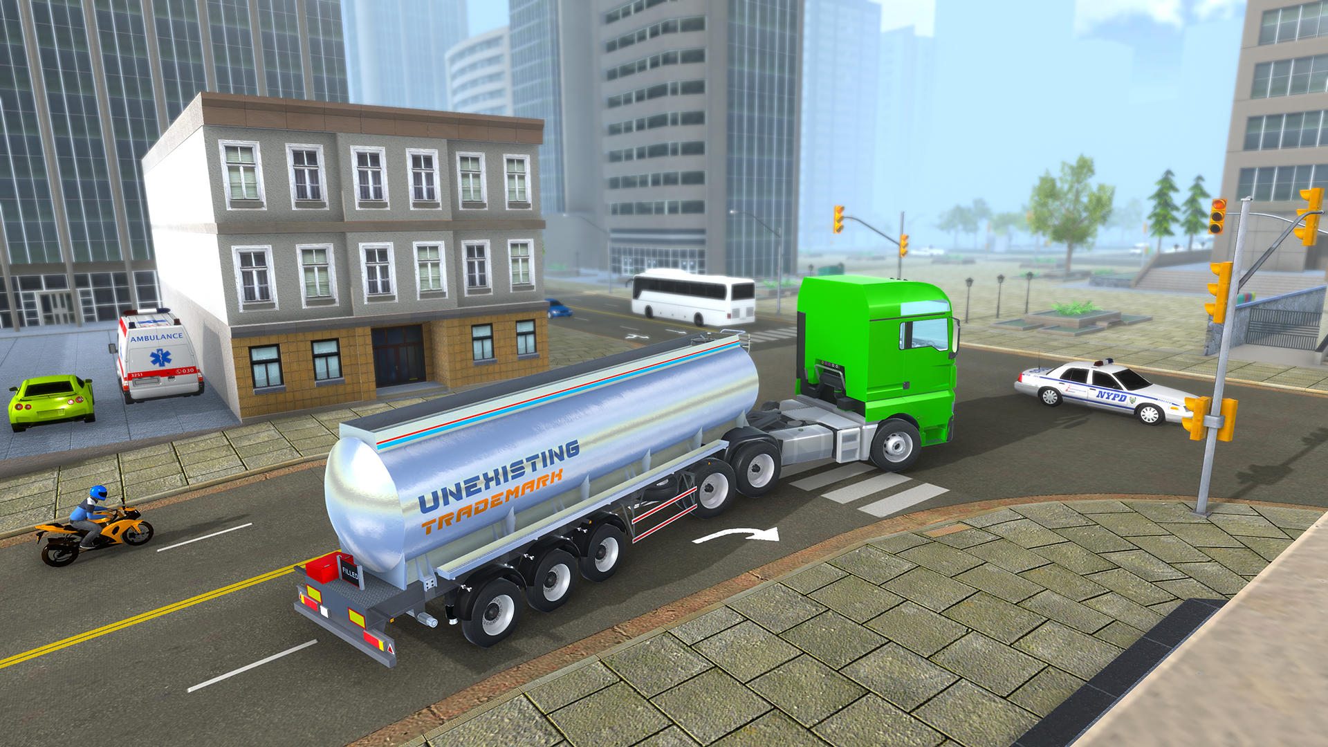 Screenshot of 3D Truck Simulator Games USA