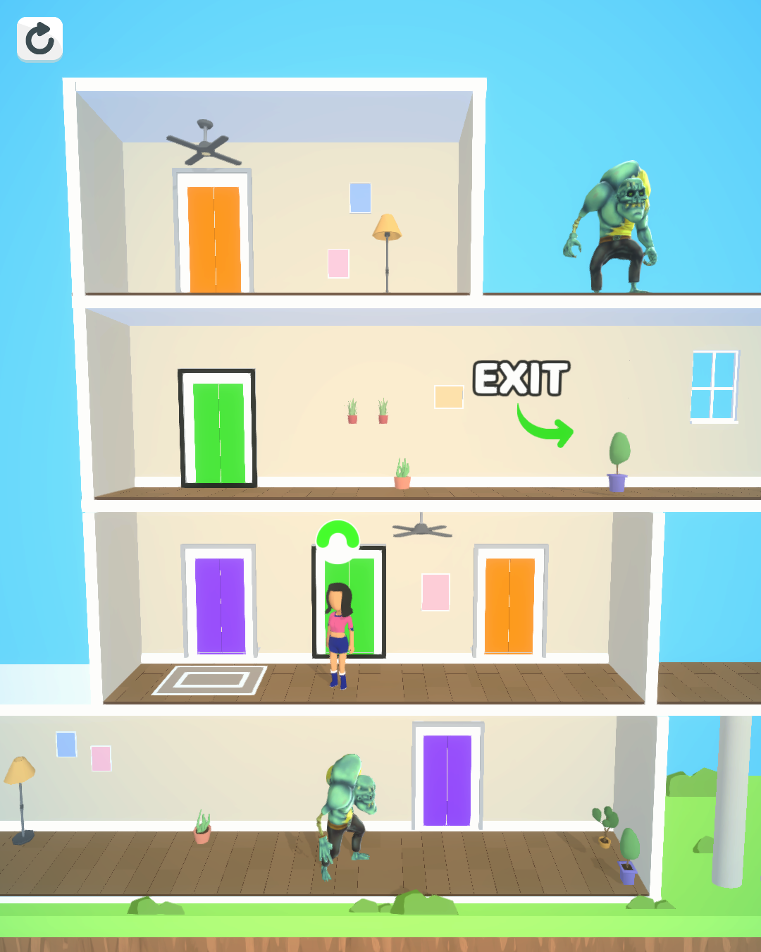 Elevator Match Game Screenshot