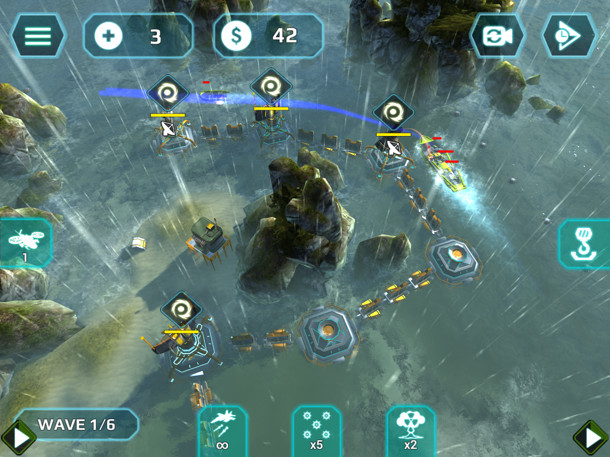 Скриншот игры Naval Storm TD