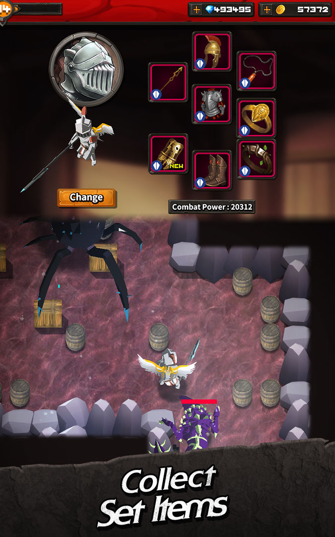 Screenshot of Darkest Rogue : Slingshot RPG