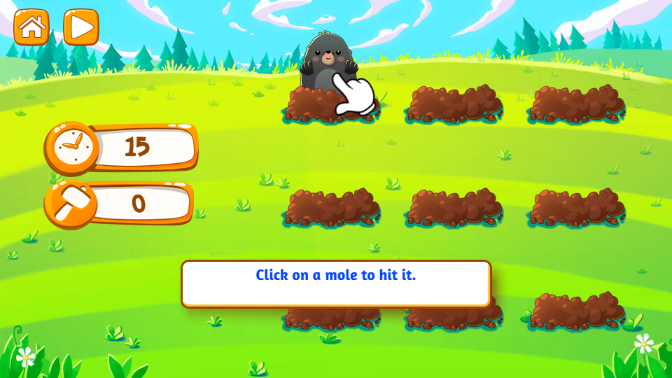 Whack A Mole Game Screenshot