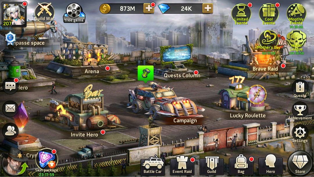 Zombie Strike：last war AFK RPG screenshot game