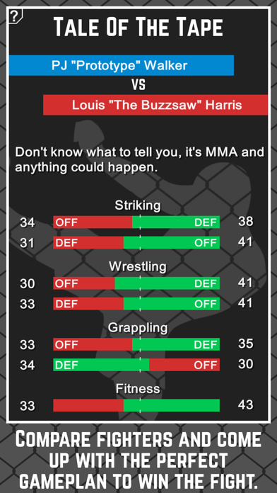 MMA Manager 게임 스크린 샷