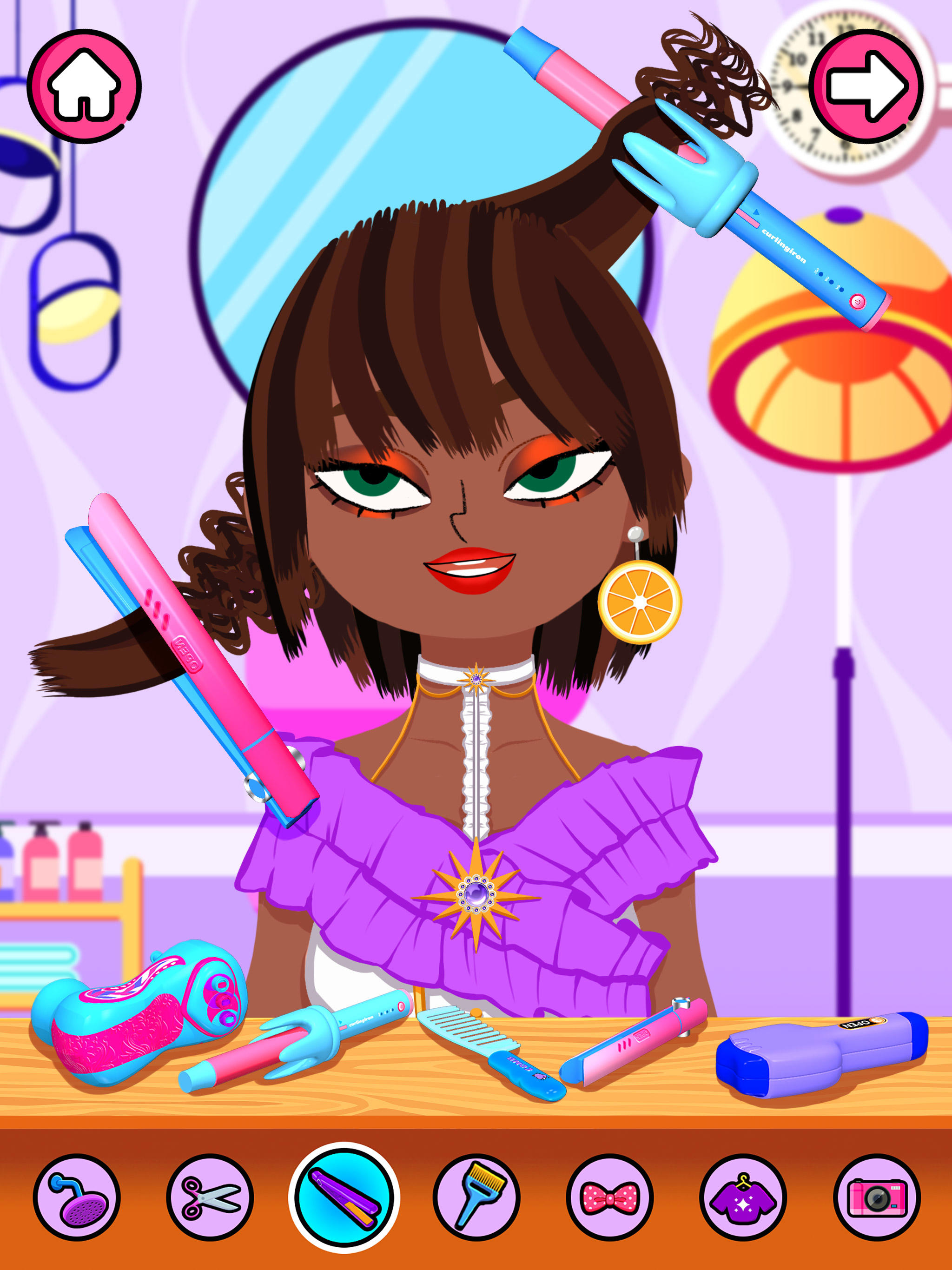 Hair Salon Makeup Girls Games Game Screenshot
