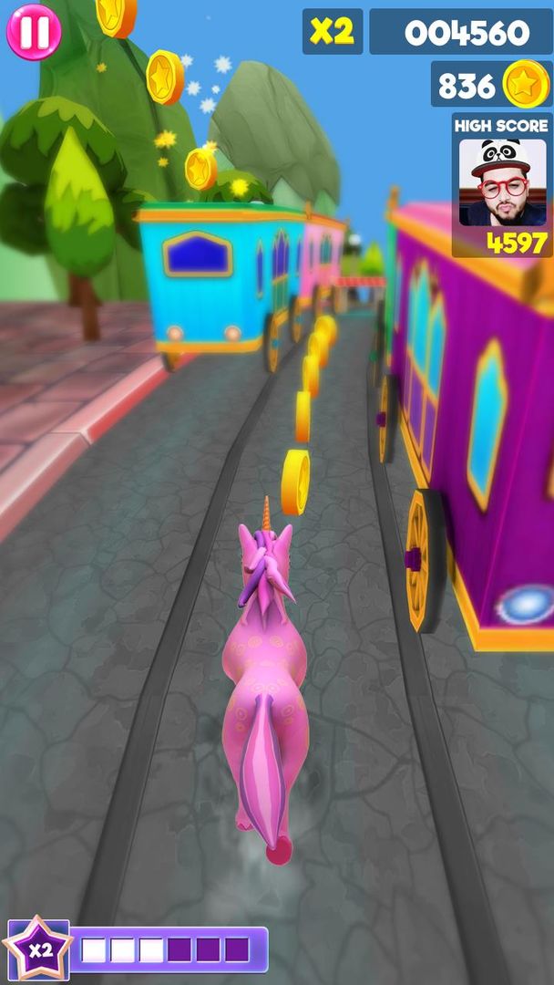 Unicorn Running Game - Fun Run遊戲截圖