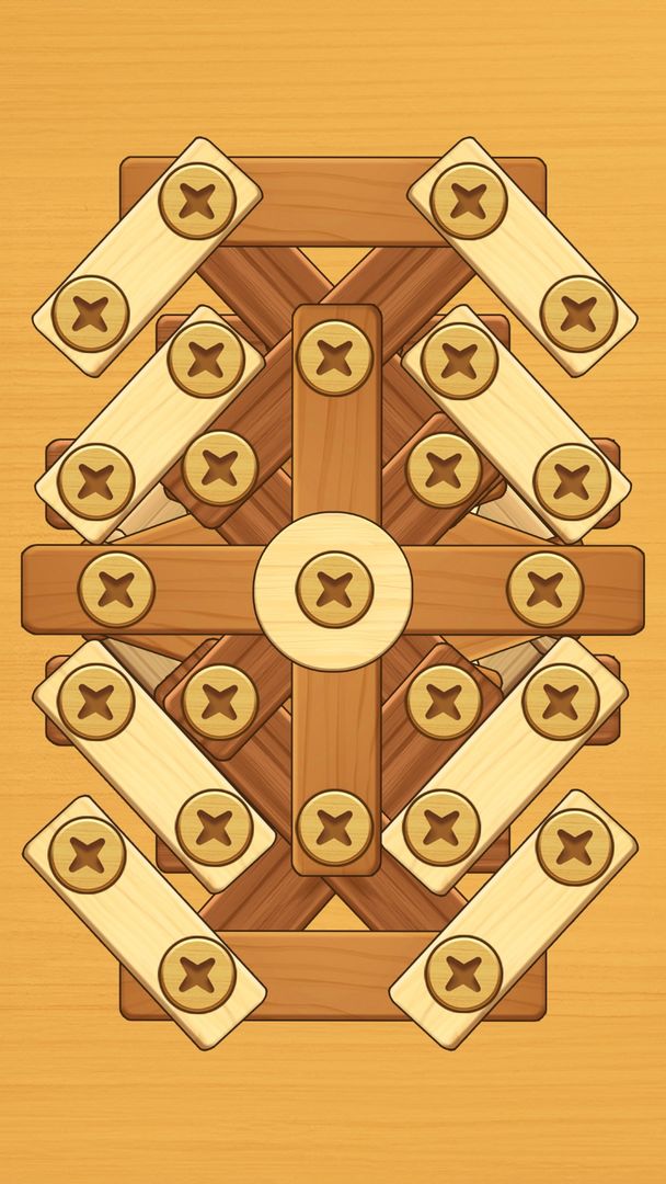 Screenshot of Screw Puzzle: Wood Nut & Bolt