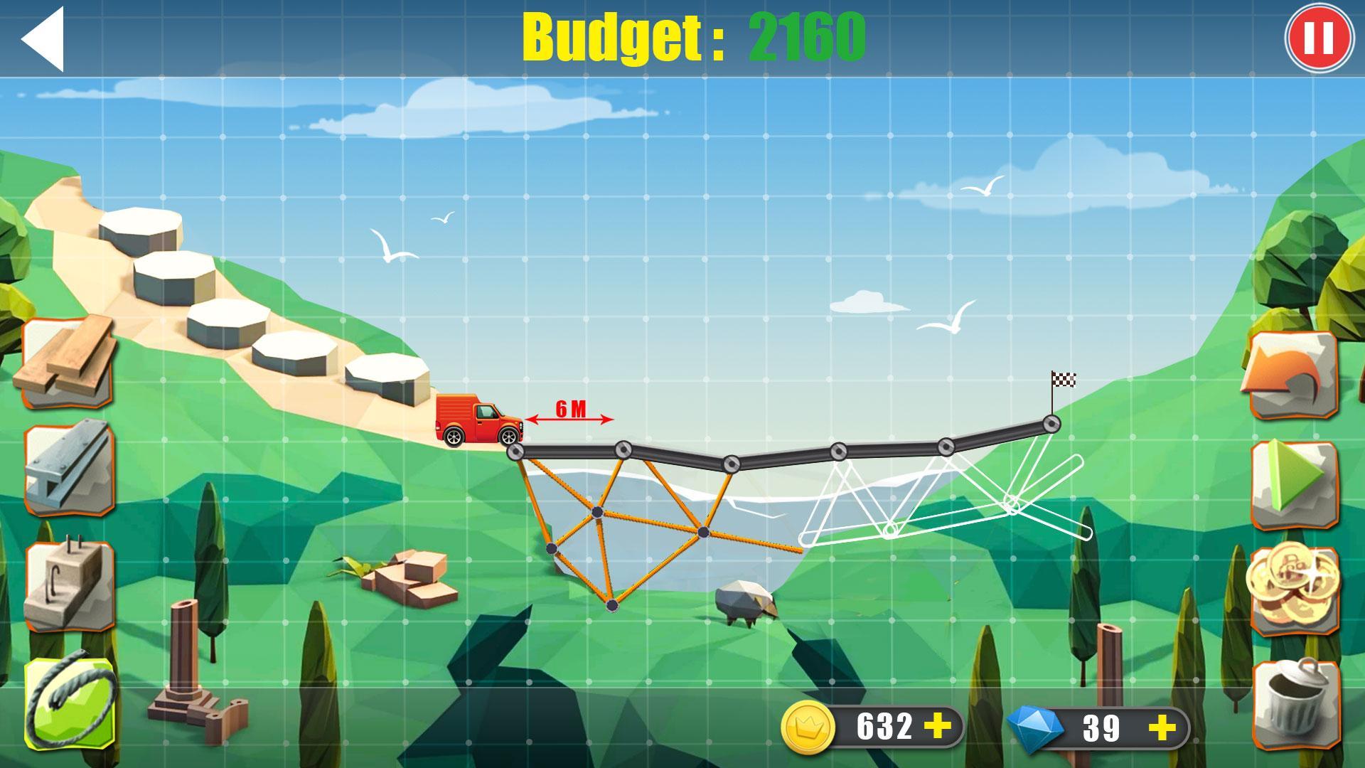 Screenshot 1 of Elite Bridge Builder- เกมก่อสร้างบนมือถือแสนสนุก 