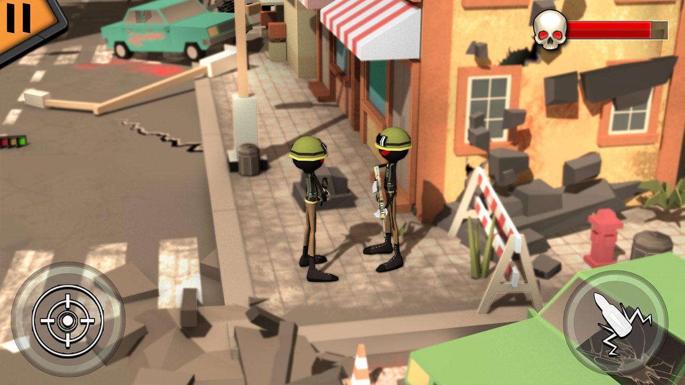 Stickman Shooter : Modern Warrior Game Screenshot