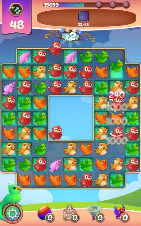 Screenshot 1 of 鳥：フリーマッチ3ゲーム 