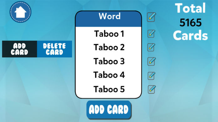 Screenshot of Charades Taboo Game