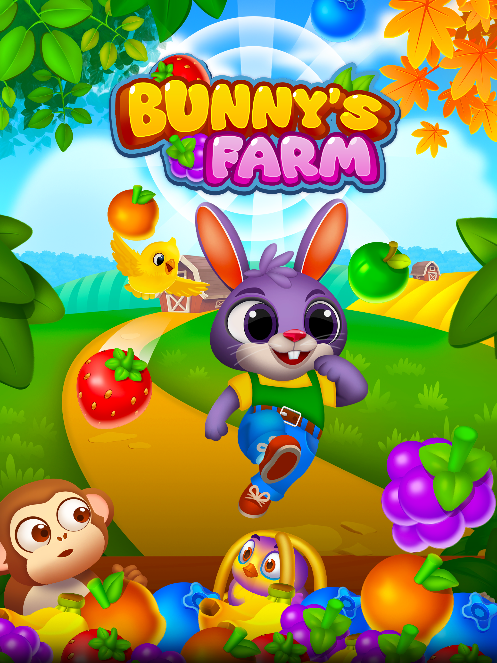 Bunny's Farm: Zen Match Master Game Screenshot