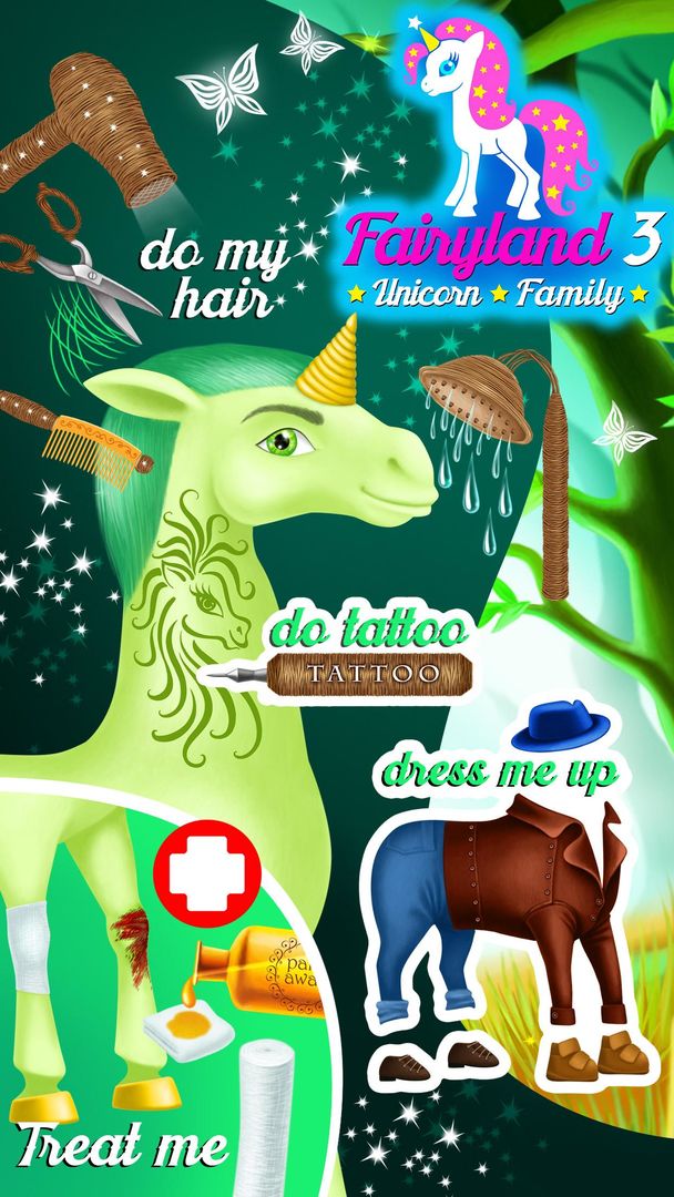 Fairyland 3 Unicorn Family screenshot game