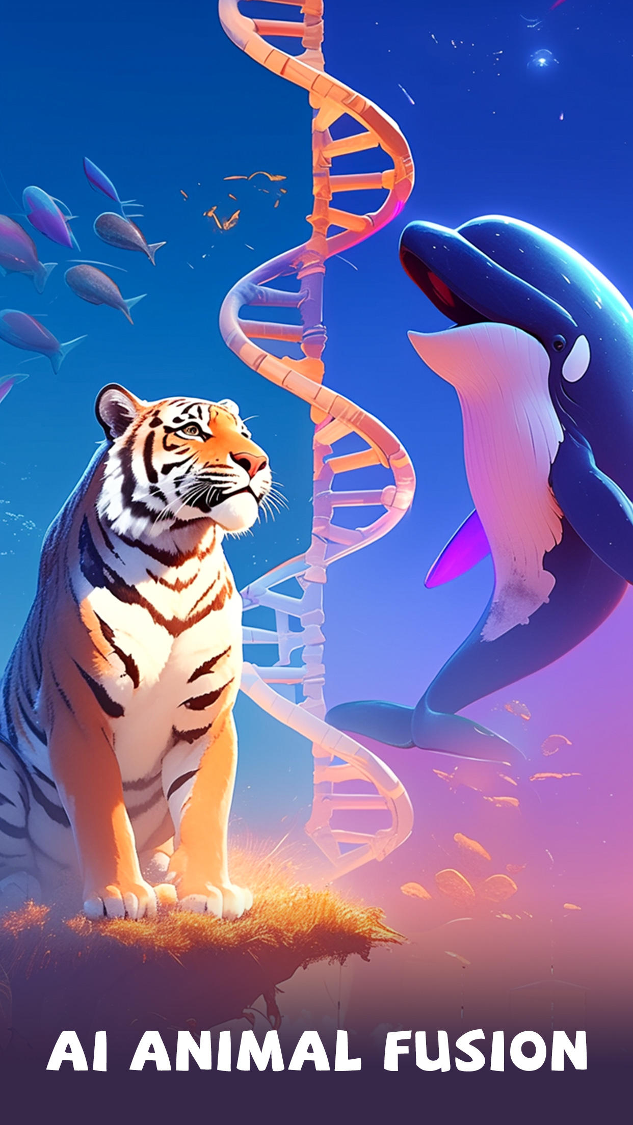 AI Zodiac Merge: Mergeanimals 게임 스크린샷