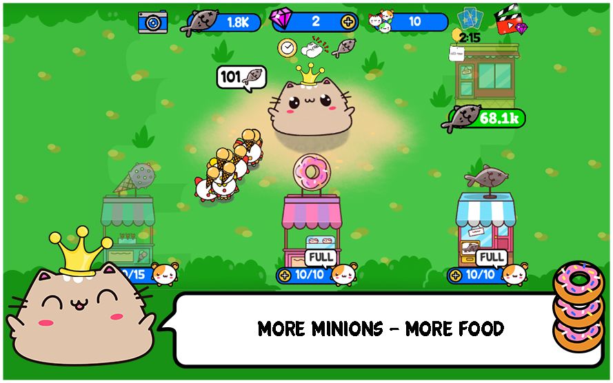 Princess Cat Nom Nom Evolution screenshot game