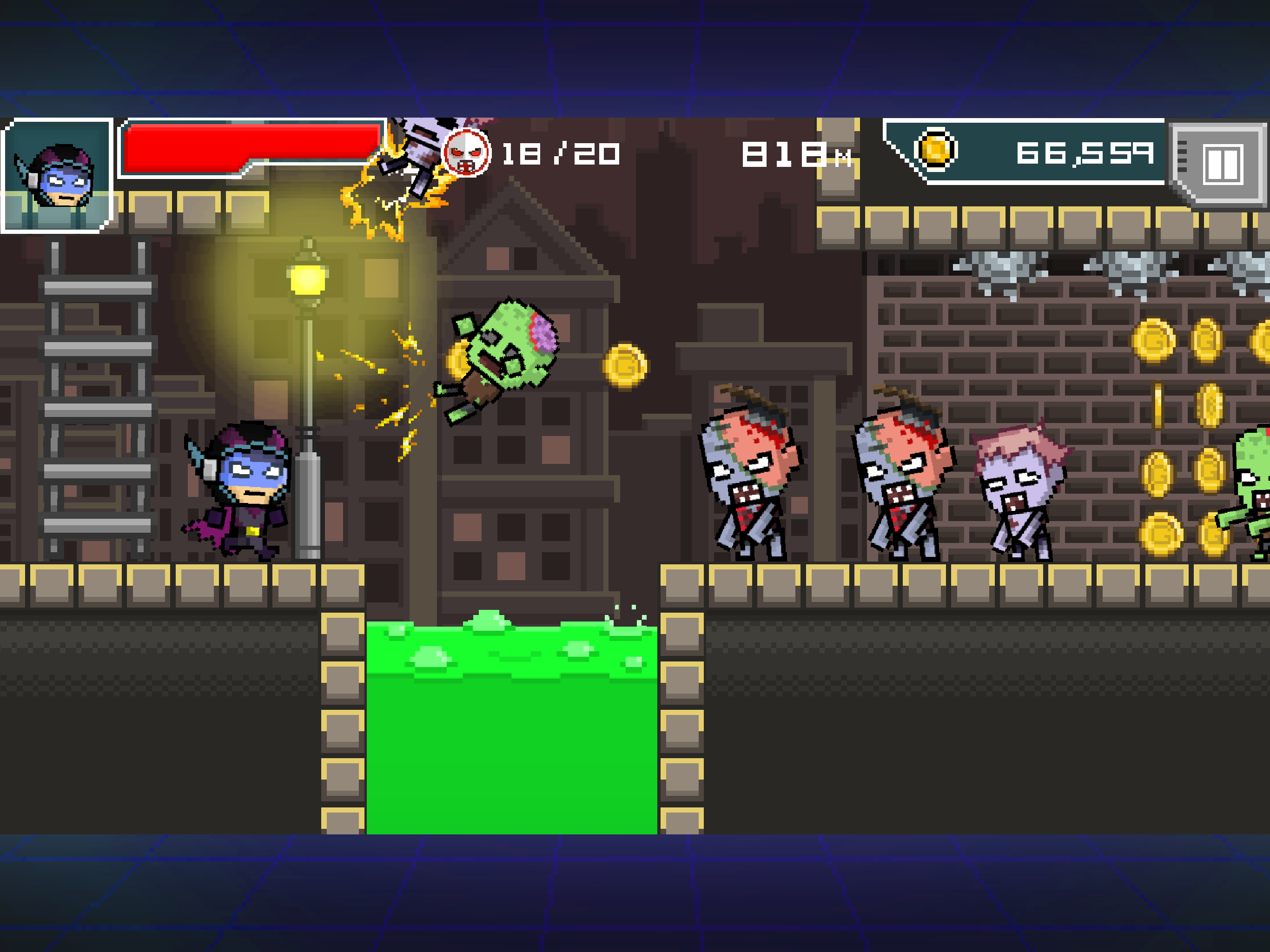 HERO-X: DASH! Game Screenshot