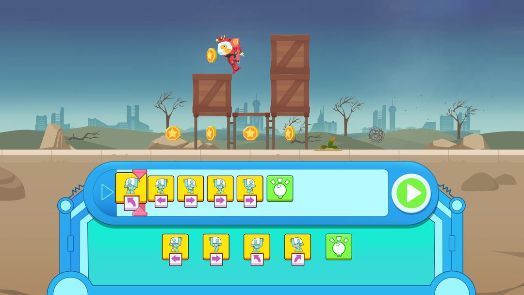 공룡 프로그래밍 - 어린이 프로그래밍 교육 게임 게임 스크린 샷